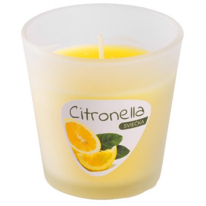 Citronella szúnyogriasztó Illatgyertya 200g, 24db/csomag